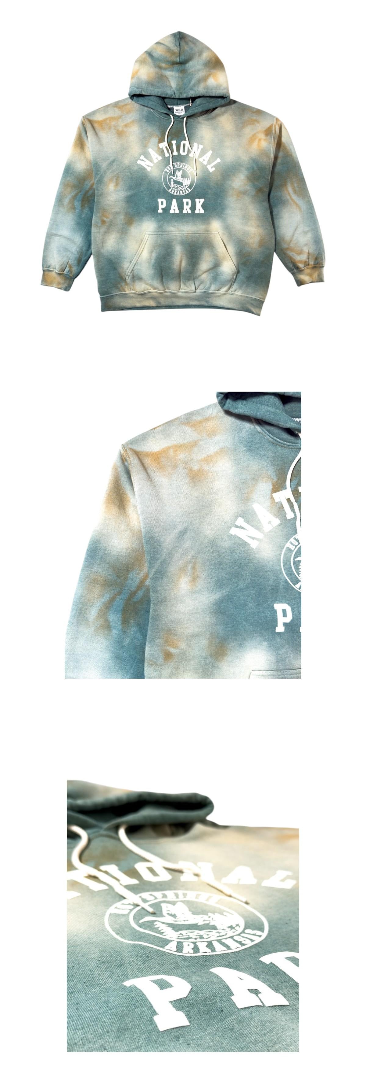 Wild Donkey Leaves Graphic Cotton Park Hoodie Unisex