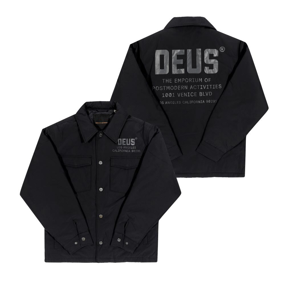 Deus Ex Machina Monty Padded Overshirt Jacket for Men DMP255138 BLK