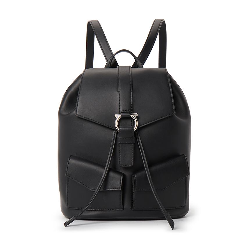 Ferragamo Women’s Leather Backpack Black
