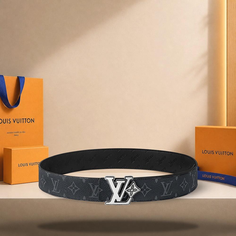 Louis Vuitton LV Flower 40mm Reversible Belt Eclipse M4110