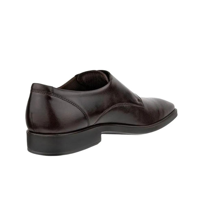 ecco Metroful Milan Double Monk Coffee Leather Loafers for Men