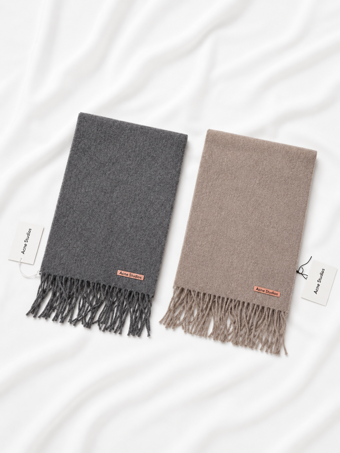 Acne Studios Wool Fringe Scarf / Muffler
