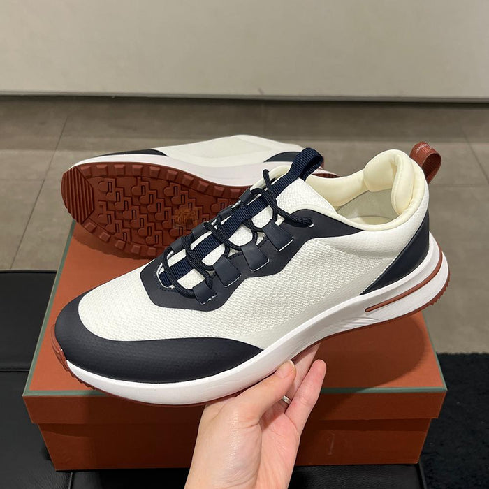 Loro Piana White Suede Weekend Walk Low-Top Sneakers for Men
