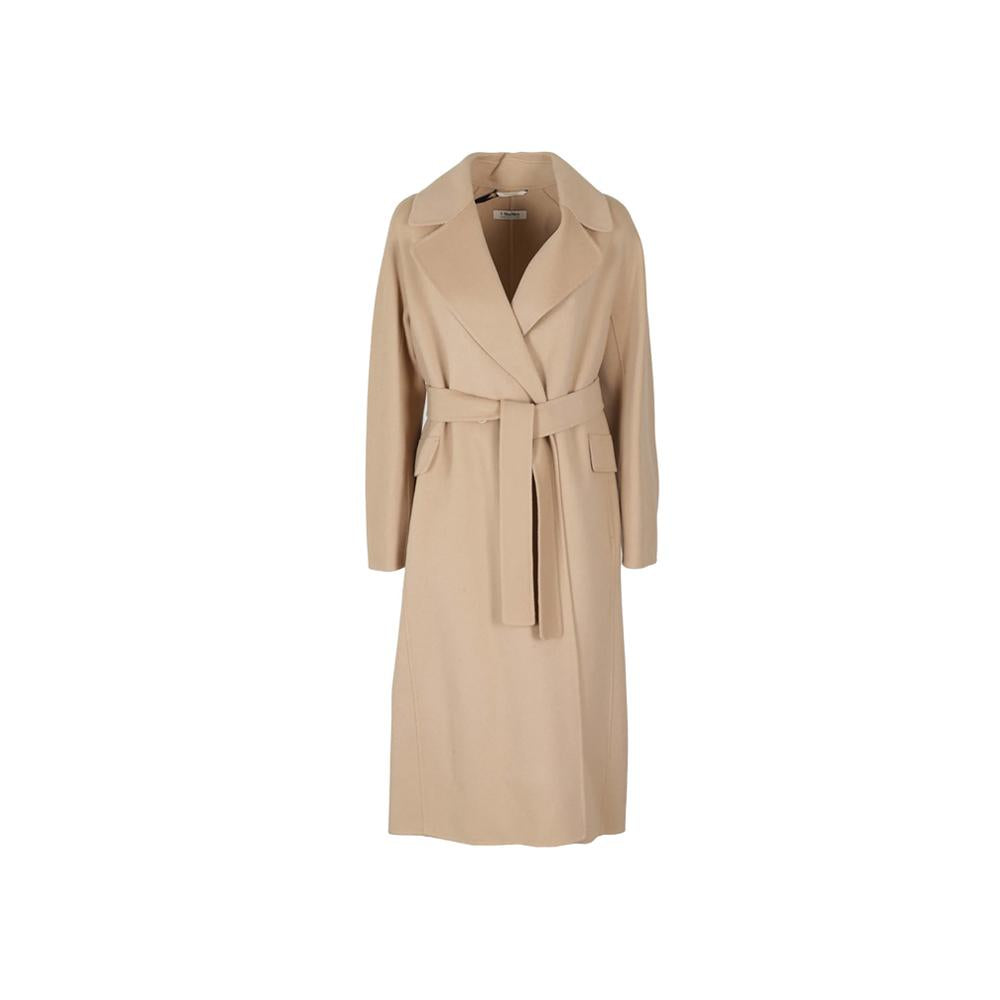 Max Mara Women's Belted Wool Coat Beige 2390161533 097