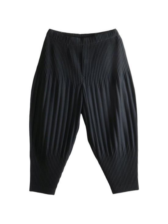Issey Miyake Homme Plissé Suit Pants Men’s Classic Trouse HP68JF553 15 BLACK DOM