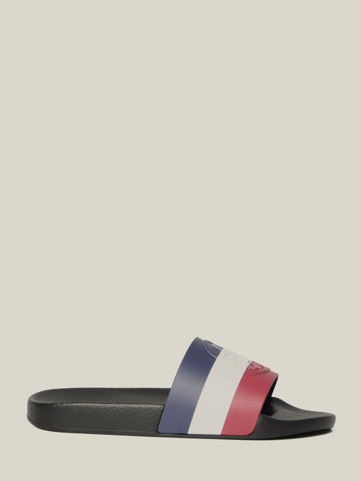 Moncler Black Logo Slide Sandals for Men