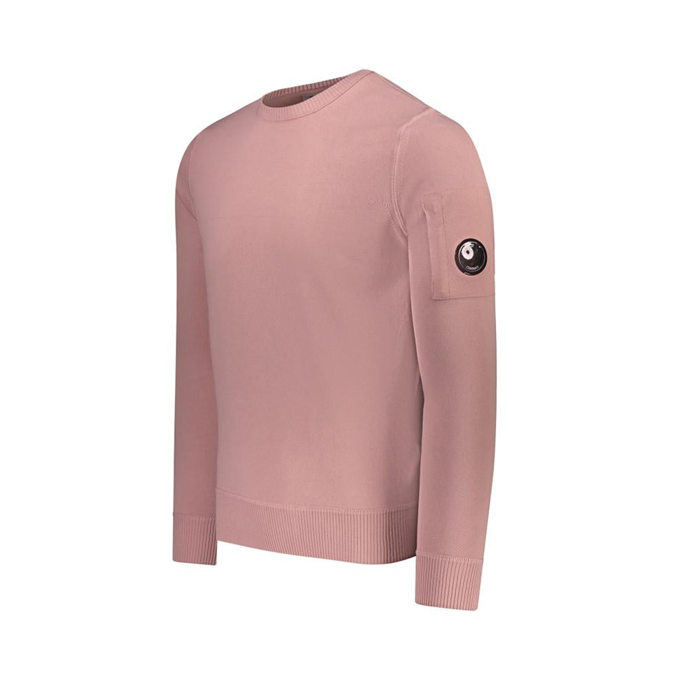 CP Company Lens Cotton Crewneck Knit Sweater for Men