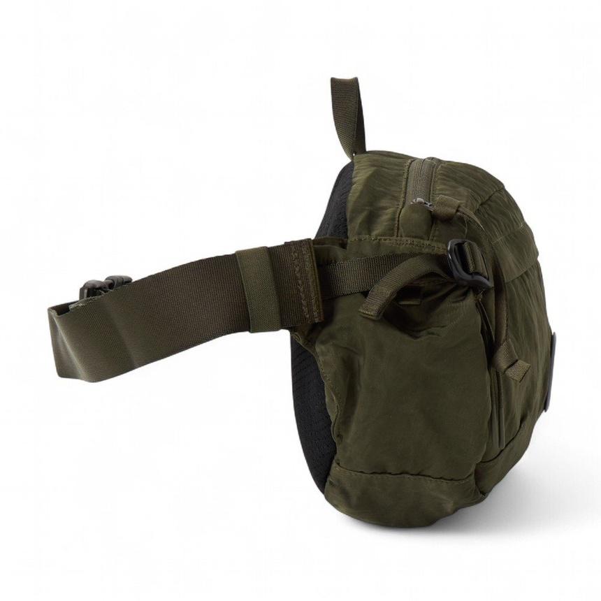 CP Company Unisex Nylon Hip Pack Crossbody Bag Green
