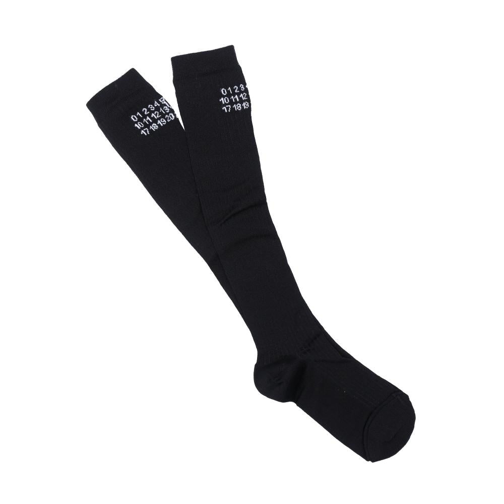 Maison Margiela MM6 Number Logo Golf Socks Black Women’s