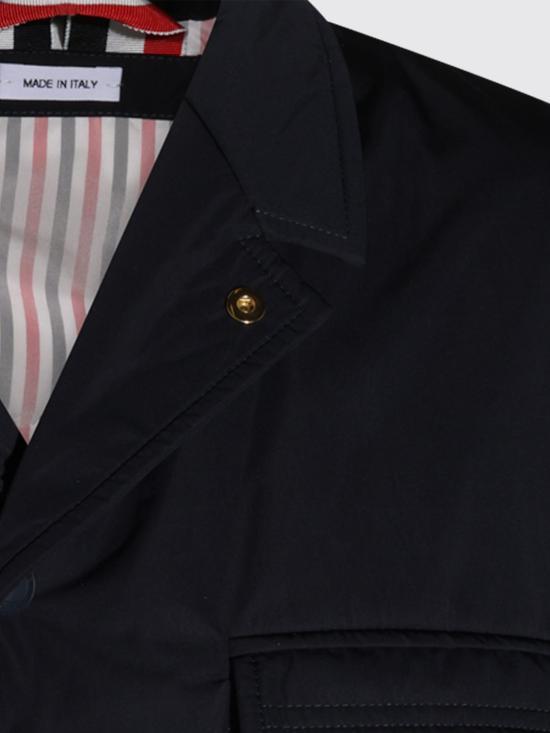 THOM BROWNE Navy Down Puffer Jacket for Women