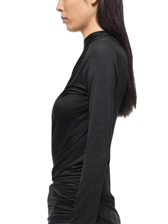 Helmut Lang Long Sleeve Sweatshirt Top O07HW504 001 BLACK DOM