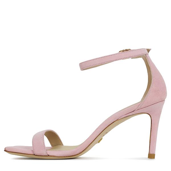 Stuart Weitzman Suede Curve 85 Wedge Heel Sandal SE134 SUE
