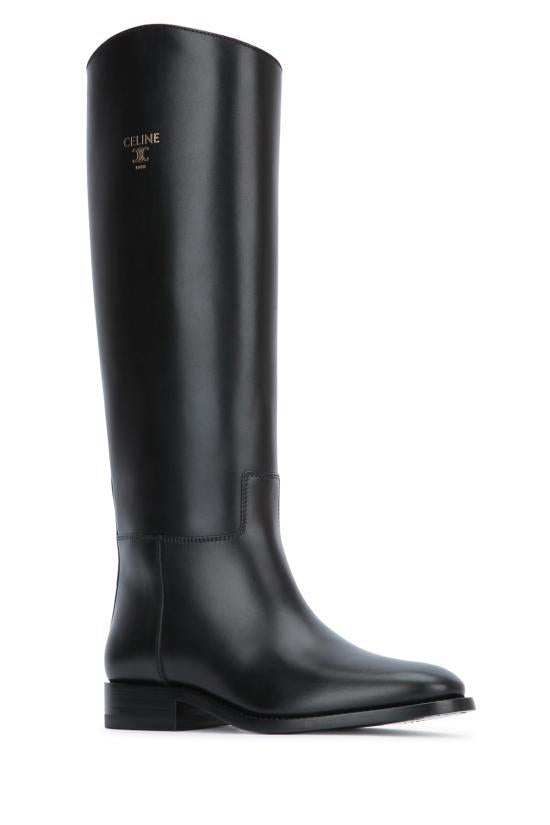 CELINE Anais Riding Boots Women’s Black Leather 365285231C 38NO BLACK DOM