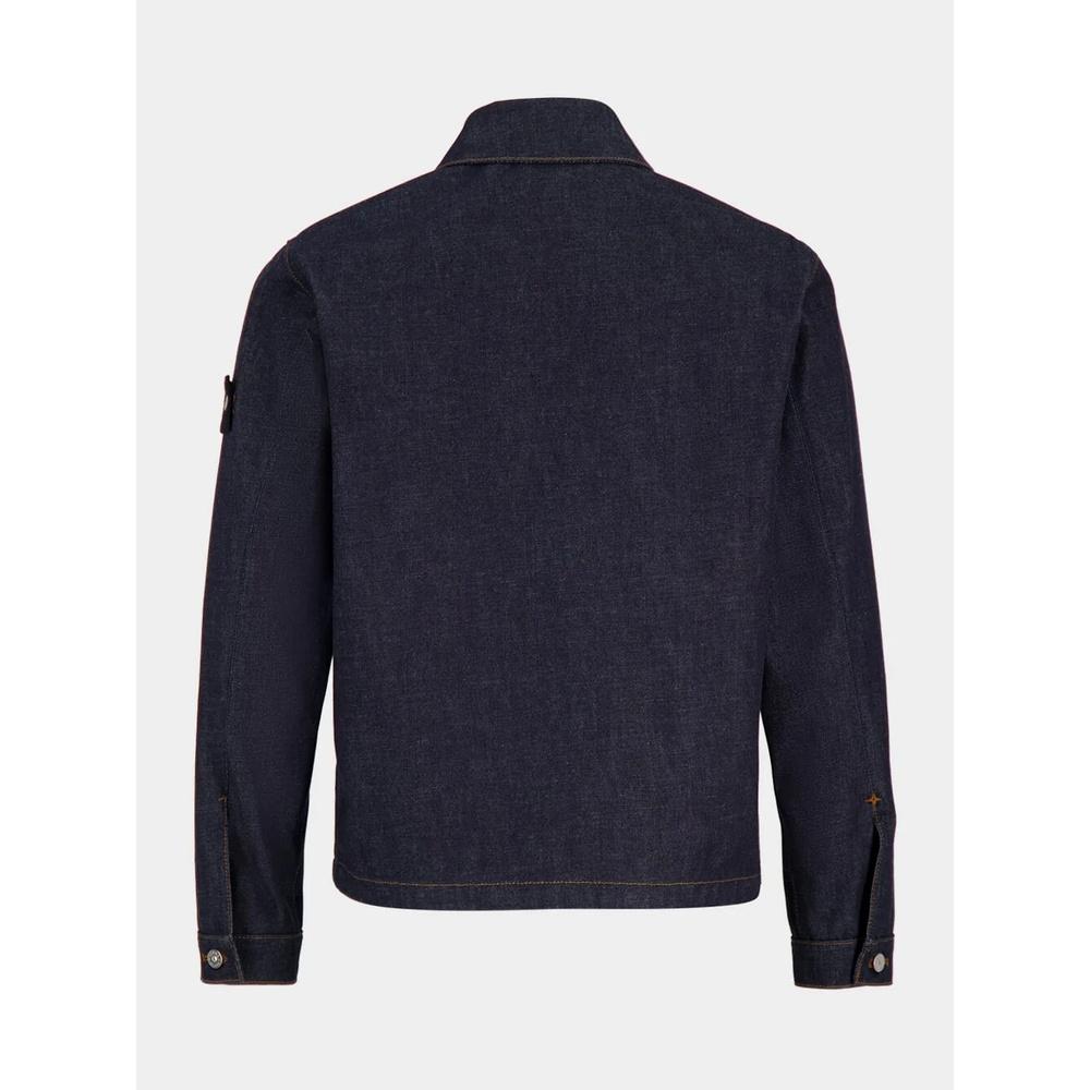 STONE ISLAND Indigo Denim Coach Jacket Men’s
