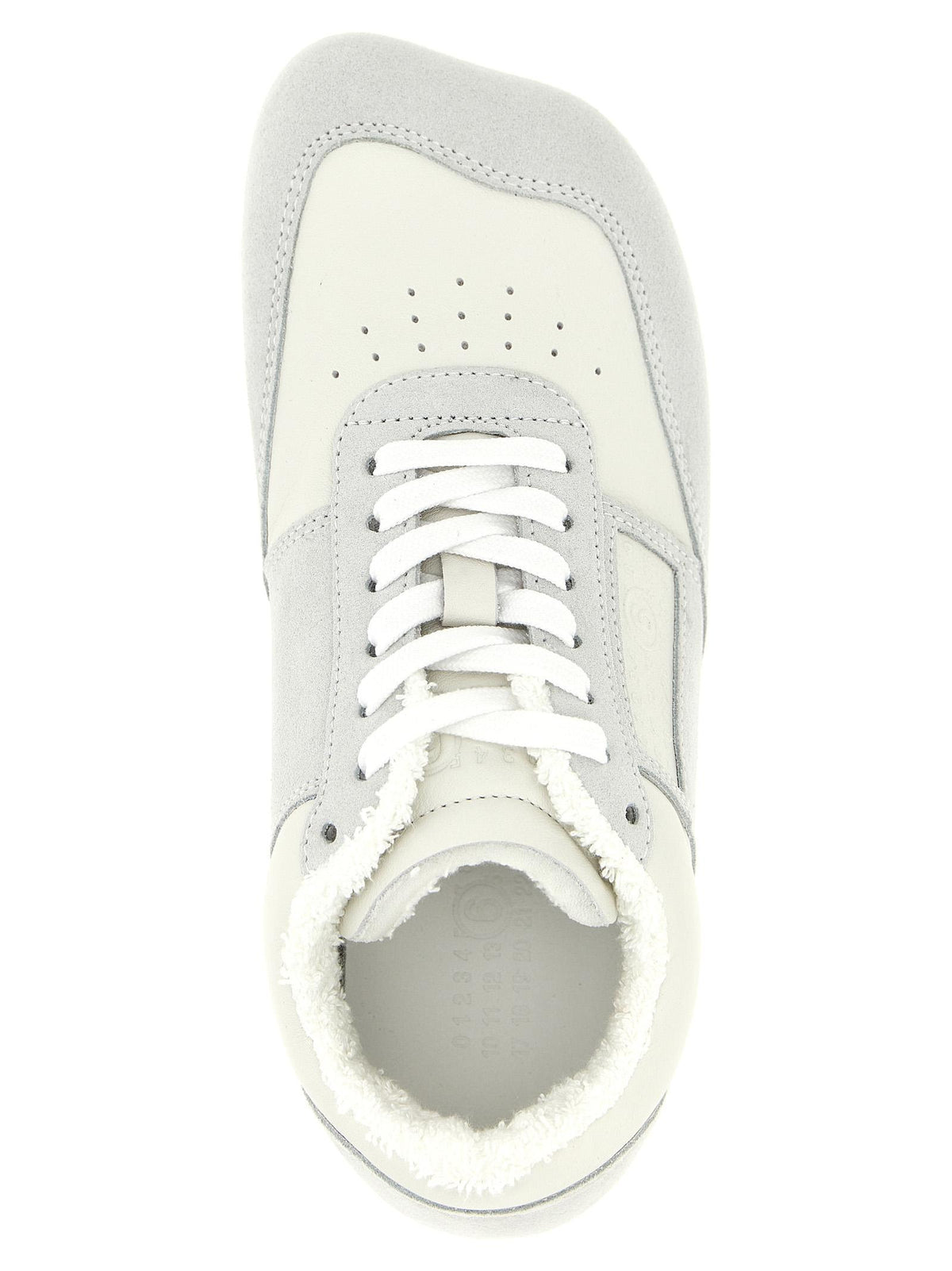 Maison Margiela White Leather Low-Top Sneakers