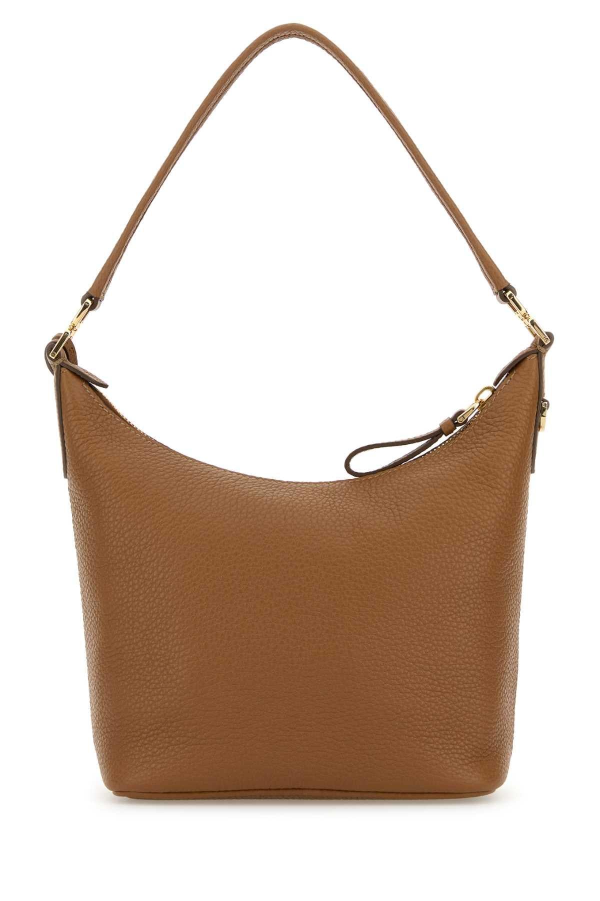 PRADA Black Vachette Leather Shoulder Bag