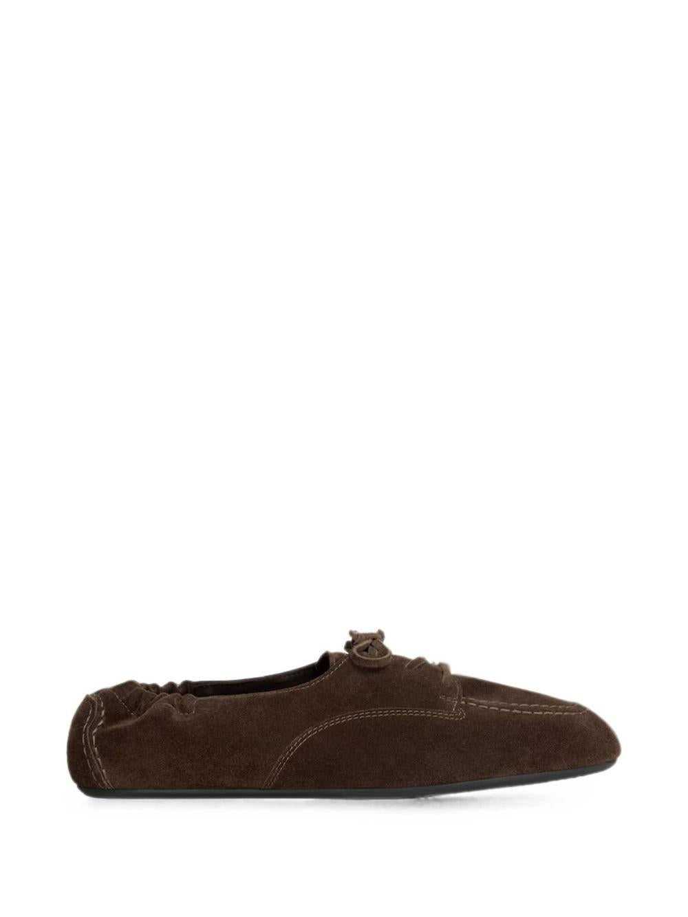 CELINE Black Leather Penny Loafers Men