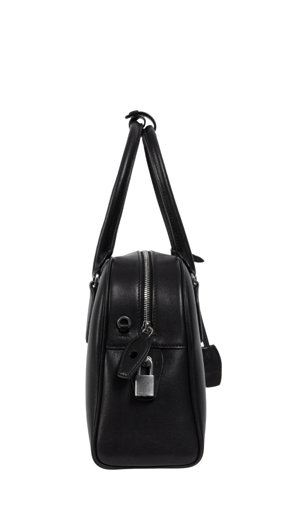 The Row India 12 Leather Tote Bag Black INDIA 12 00 W1595L72 BAS