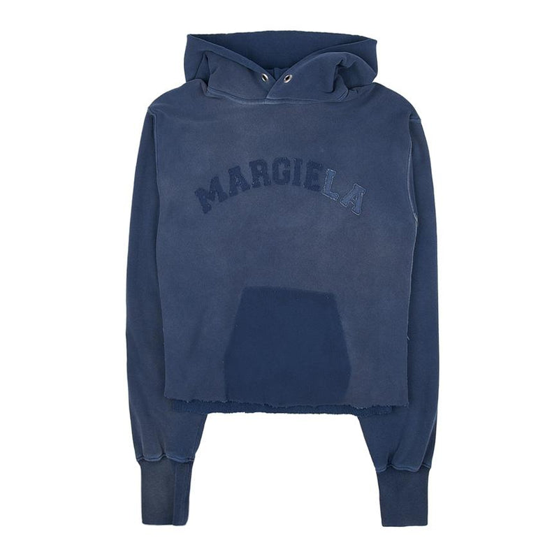 Maison Margiela Logo Vintage Cotton Cropped Hoodie for Women