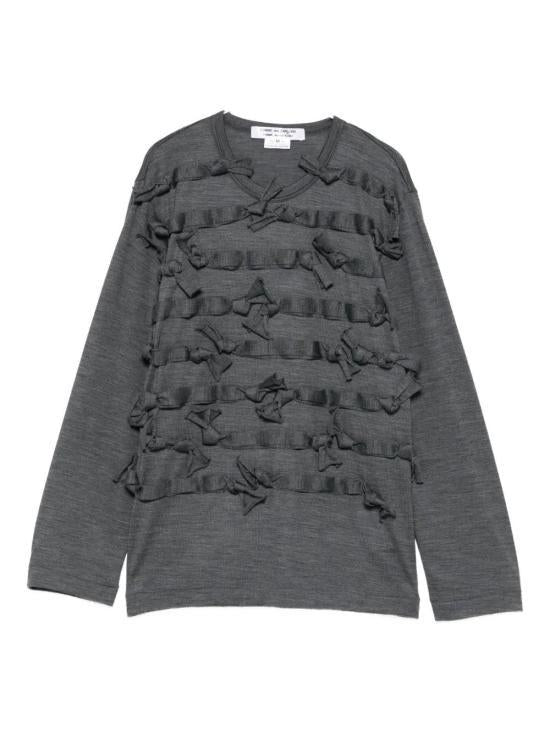 Comme des Garcons Worsted Wool Jersey Crewneck Knit Sweater RP T015 W25 1