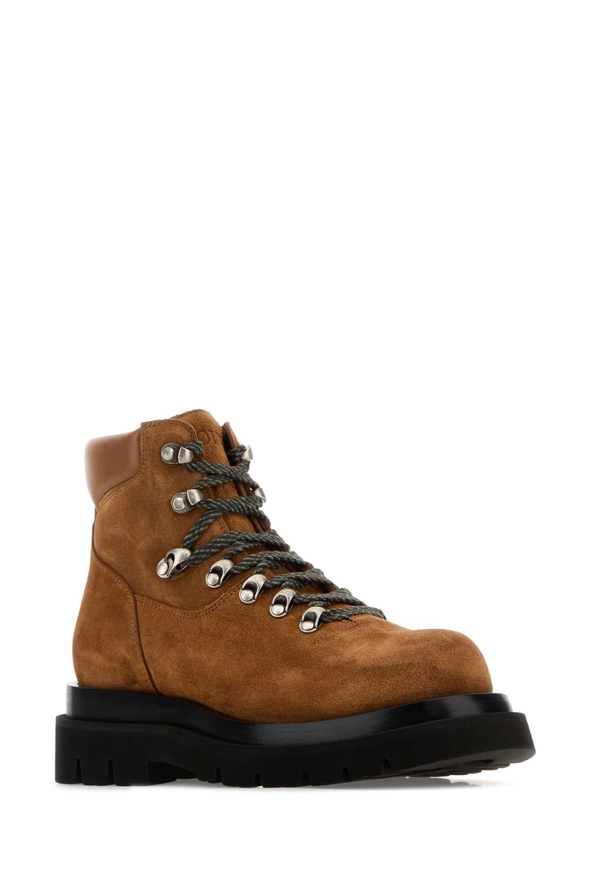 Bottega Veneta Brown Leather Ankle Boots