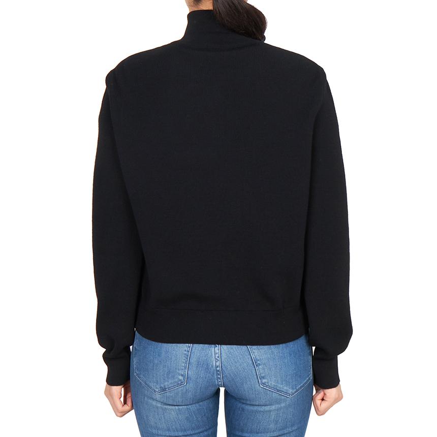 Moncler Women’s Padded Zip-Up Knit Cardigan Black