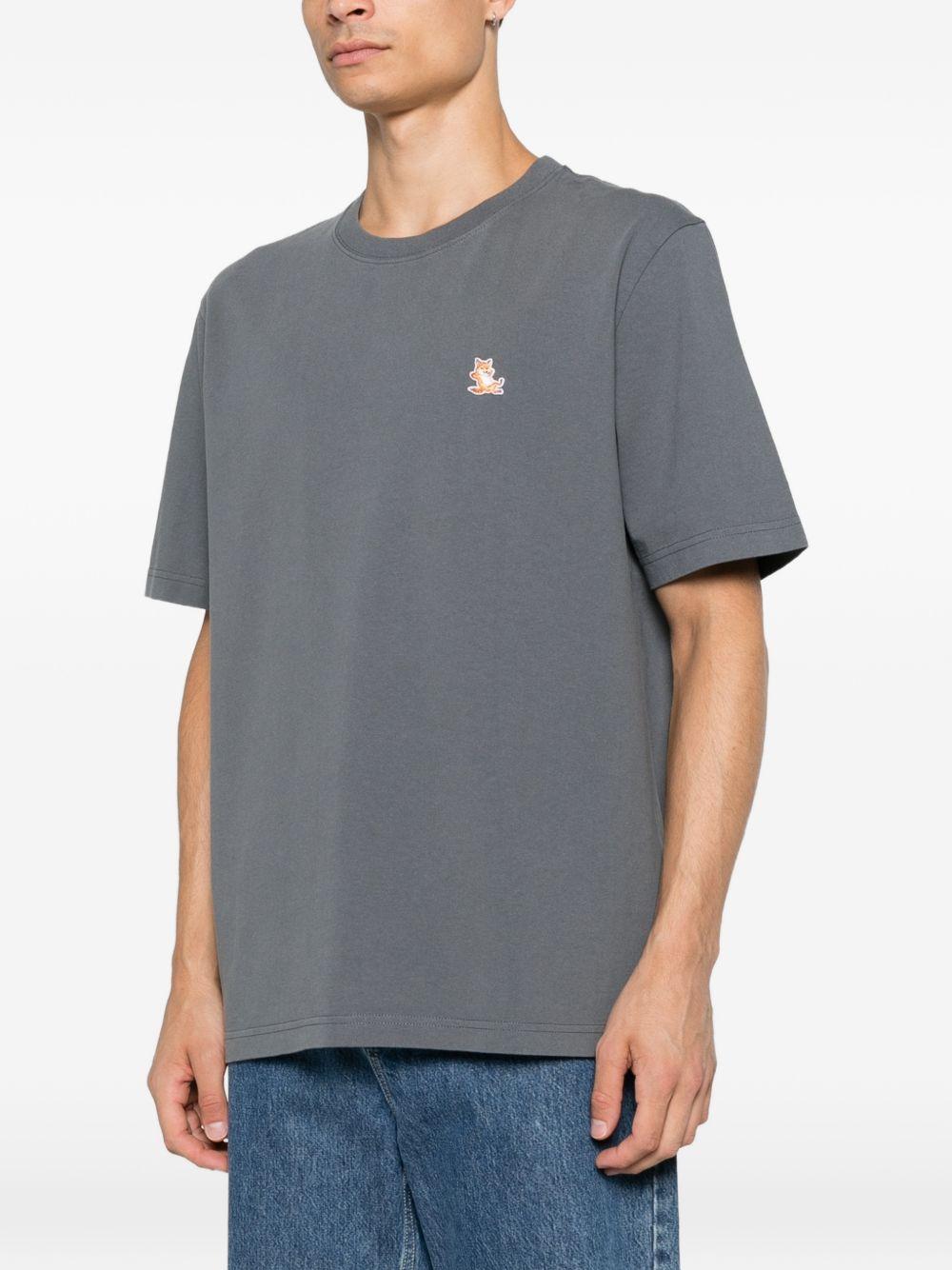 Maison Kitsune Short Sleeve T-Shirt Men’s Cotton Navy