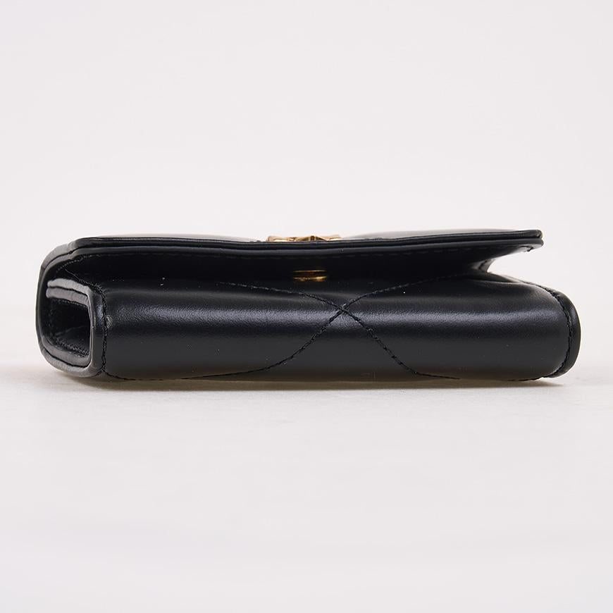 Tory Burch Kira Flap Leather Card Holder Wallet for Women 159794 001