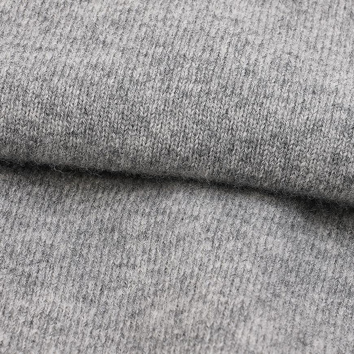 Comme des Garcons Unisex Grey White Heart Patch Cardigan Knit