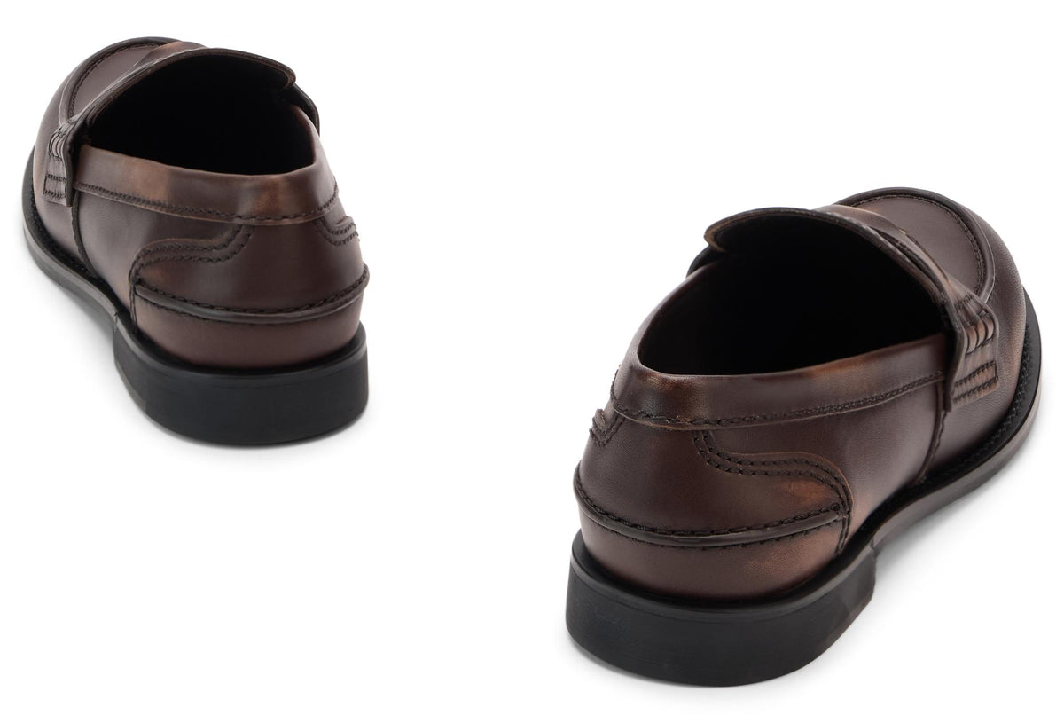 Miu Miu Black Leather Loafers