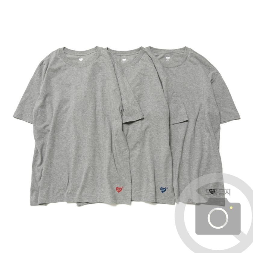 Humanmade Unisex White Cotton Short Sleeve T-Shirt 3-Pack HM27CS001WH4