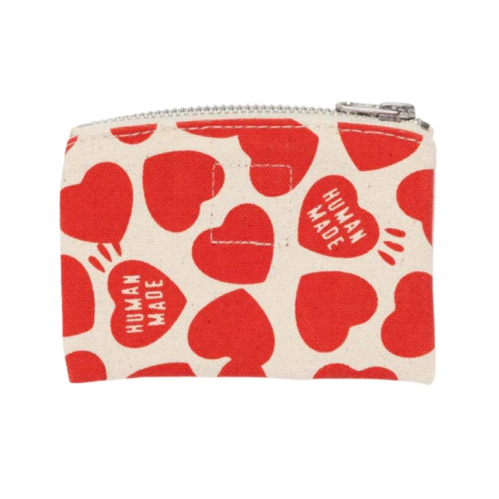 Humanmade Heart Canvas Card Case Pouch Red Unisex Wallet HM30GD024