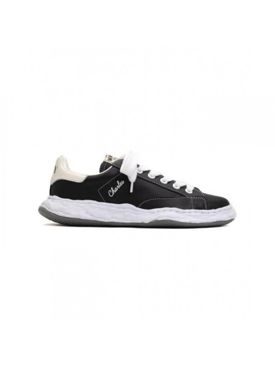 Maison Mihara Yasuhiro Charles OG Sole Leather Low-Top Sneakers A12FW701 BLACK