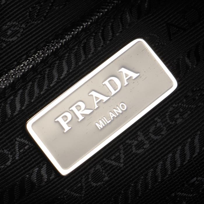 PRADA Nylon Shoulder Bag Black Vela Pocono