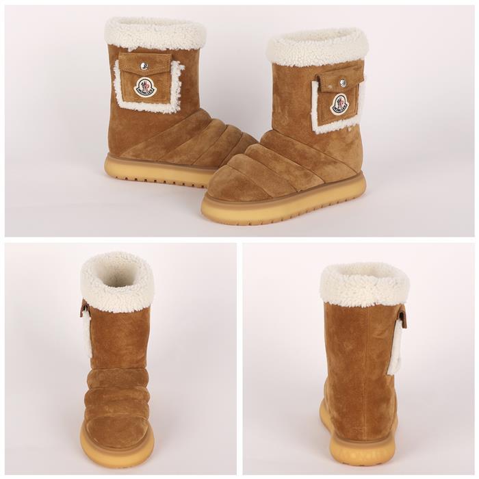 Moncler Pocket Shearling Mid Boots 4H00070 M4299 24M GAIA