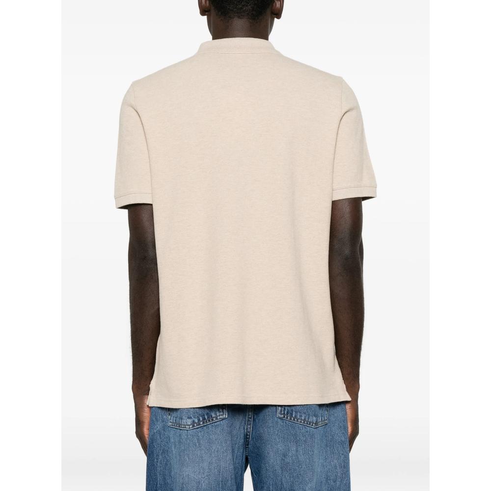 Maison Kitsune Cotton Pique Polo Shirt for Men Navy
