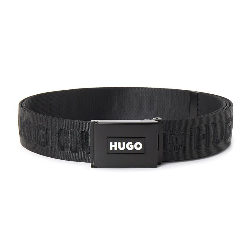 HUGO BOSS Men’s Leather Dress Belt Black