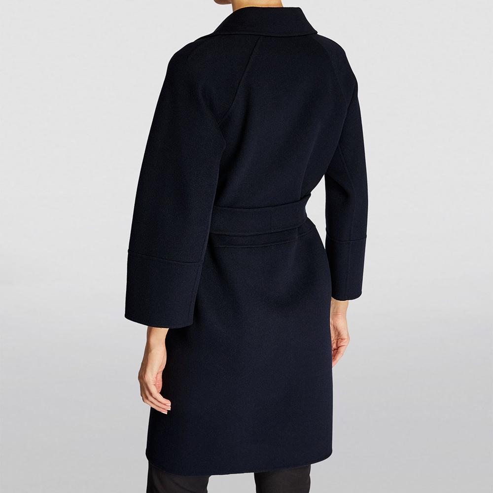 Max Mara Arona Virgin Wool Coat Navy 29016111600 012