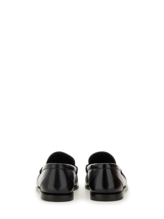 Saint Laurent Black Leather Loafers 820645 1YU00 1000