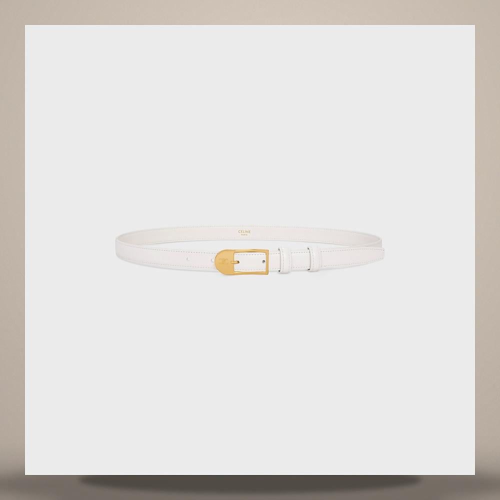 CELINE Rice Taurillon Leather 18mm Belt B104O3A01 01RC