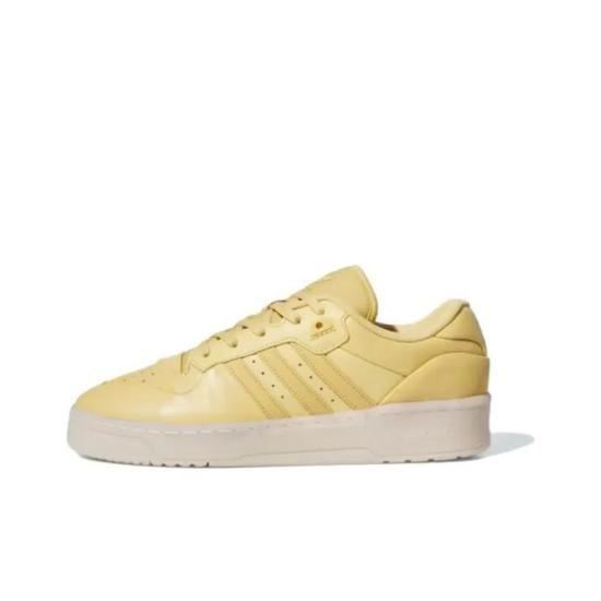 Adidas White Leather Low-Top Sneakers for Men IG6496 DOM