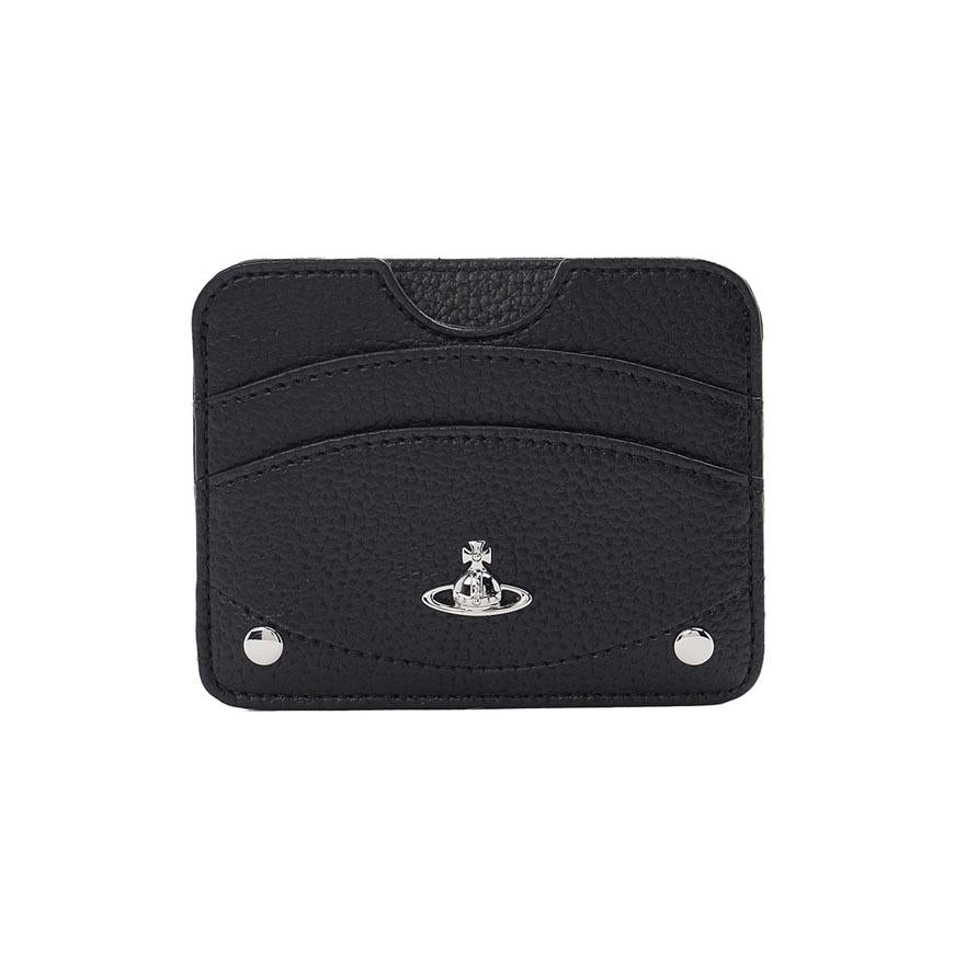 Vivienne Westwood Women’s Grain Leather Half Moon Card Holder Black