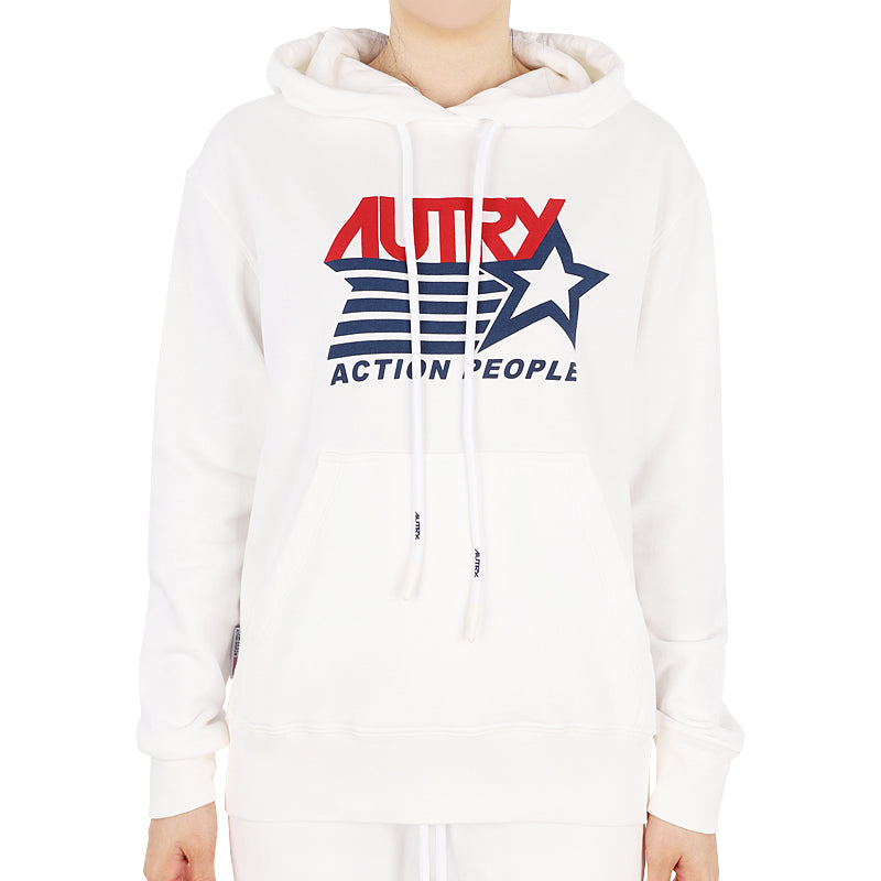 AUTRY Iconic Logo Hoodie Sweatshirt White Women’s