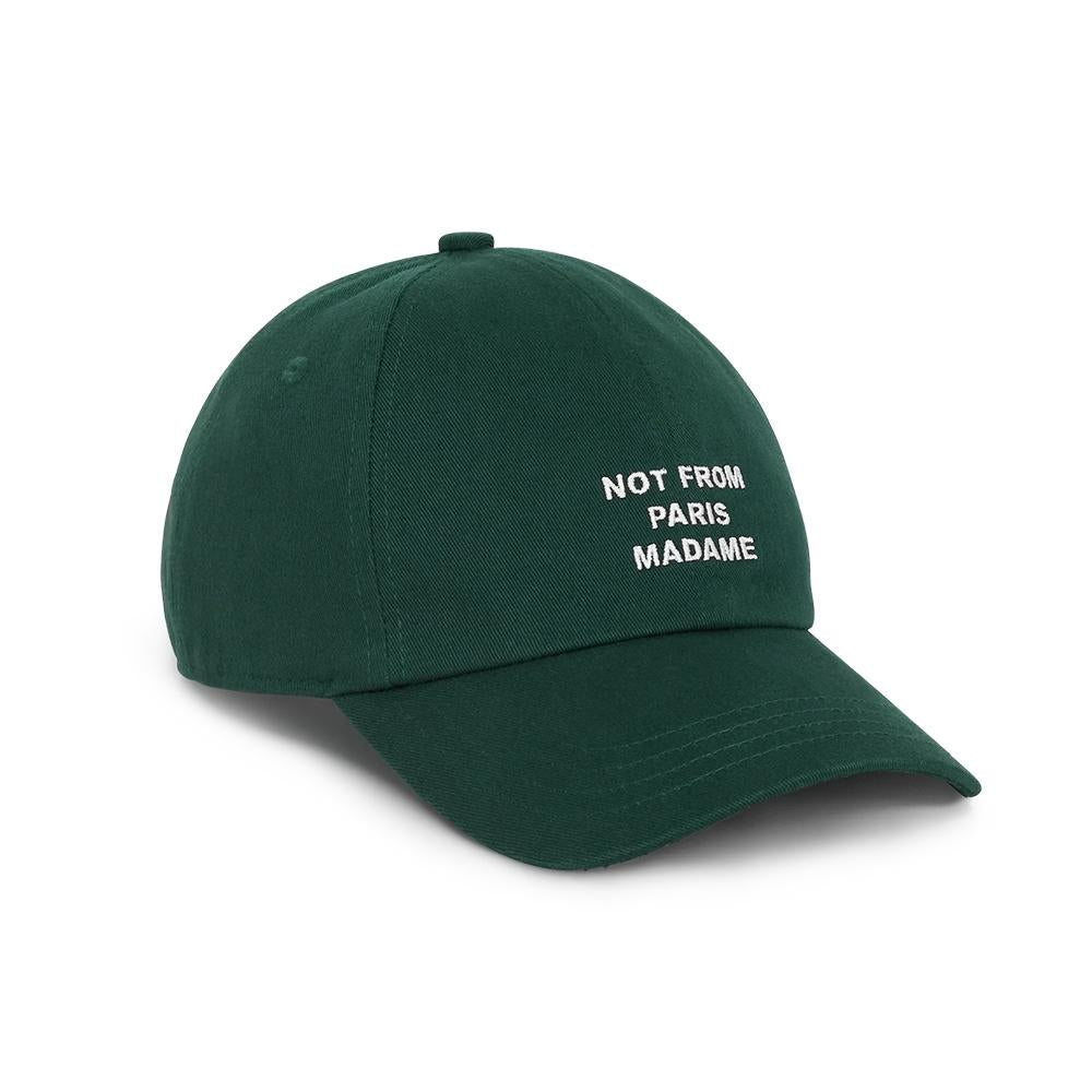 DROLE DE MONSIEUR Green Cotton Baseball Cap PERMCP151CO138DGN DGN