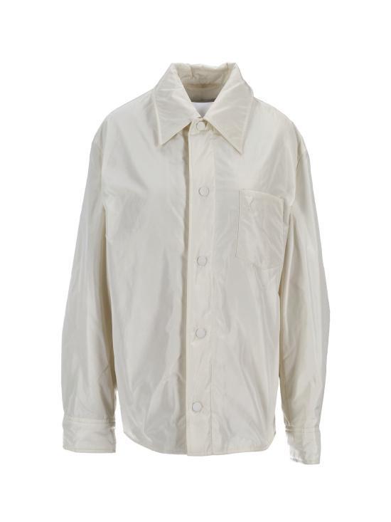 AMI Taffeta Padded Overshirt Jacket for Men HJK829 PL0039 185