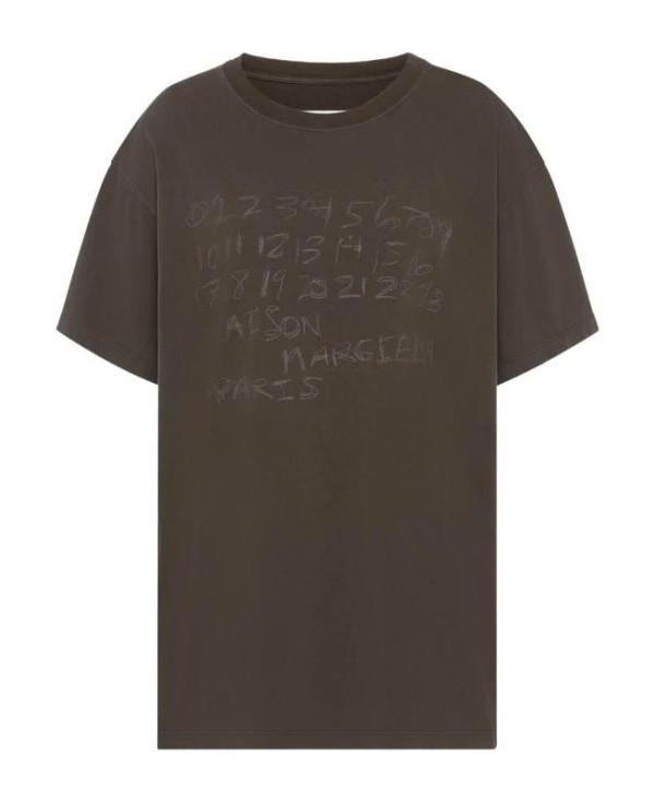 Maison Margiela Numeric Logo Cotton T-Shirt