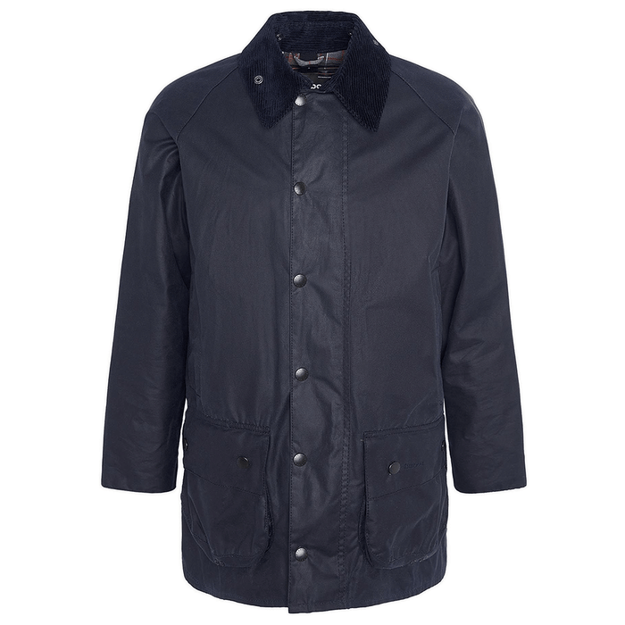 Barbour Mens Beaufort Wax Jacket Navy Cotton Outerwear