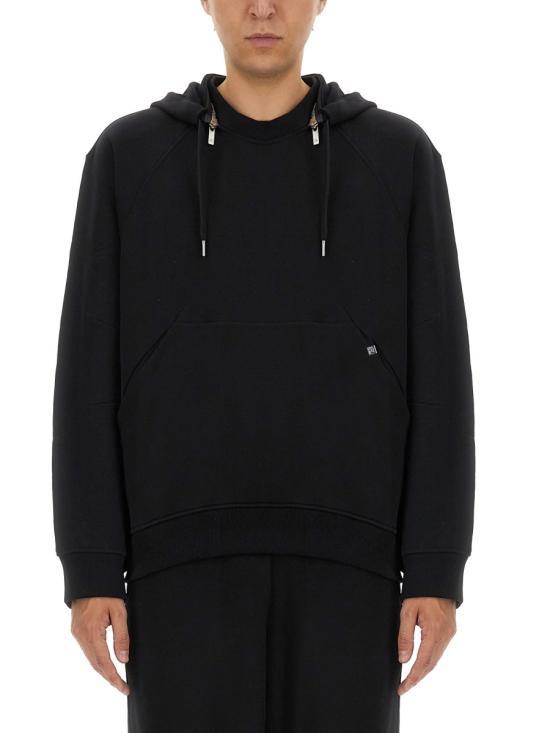 Helmut Lang Black Cotton Hooded Sweatshirt O06 HM502001