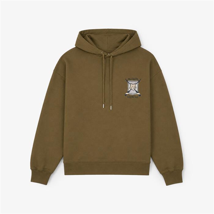 Maison Kitsune College Fox Embroidered Hooded T-Shirt P360