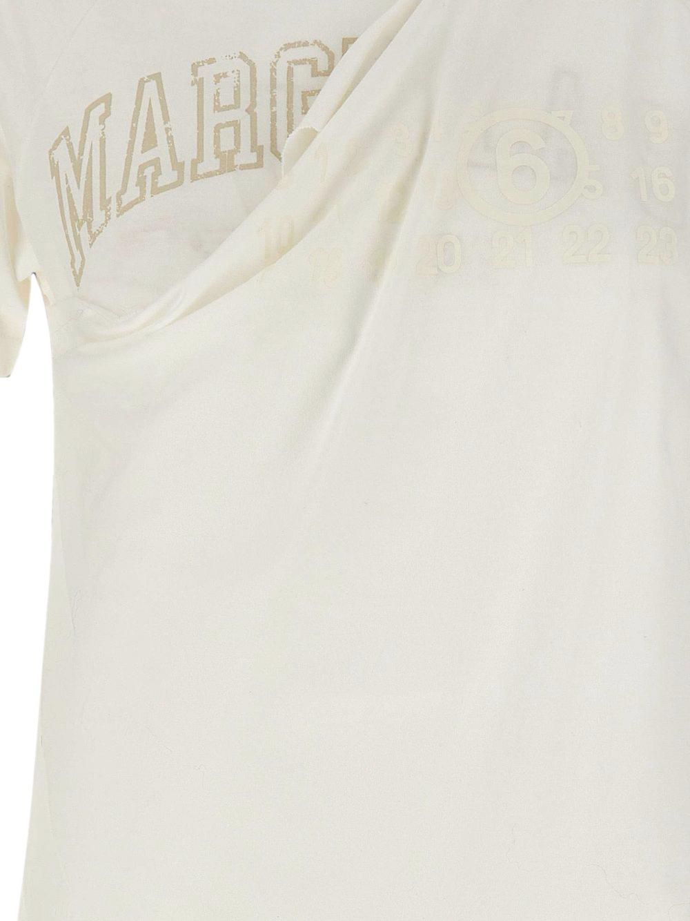 Maison Margiela White Cotton Short Sleeve T-Shirt
